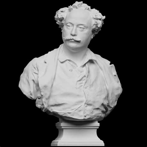 3D Printable Alexandre Dumas by Ny Carlsberg Glyptotek