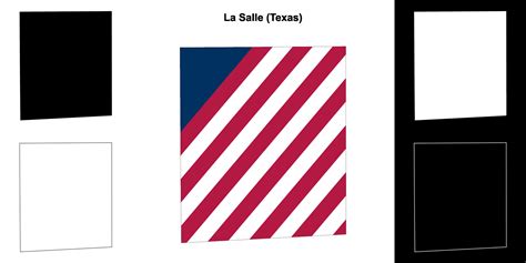 La Salle County, Texas outline map set 43119605 Vector Art at Vecteezy