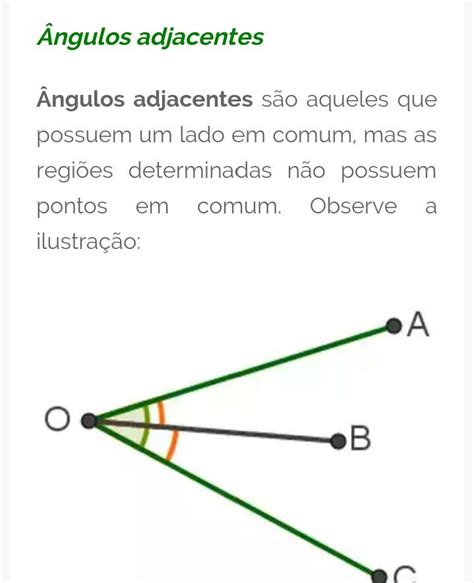 O Que Sao Angulos Adjacentes - ÂNGULOS ADJACENTES | Matemática, Conceitos matematicos, Dicas de estudo