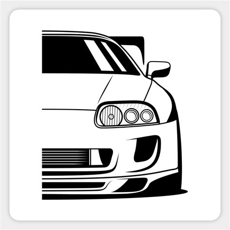 Supra Mkiv Front Jdm By Goldentuners Simple Car Drawing Car Drawings Car Drawing Easy