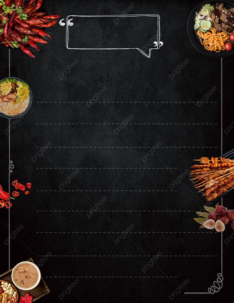 Simple Black Gourmet Menu Background Wallpaper Image For Free Download ...