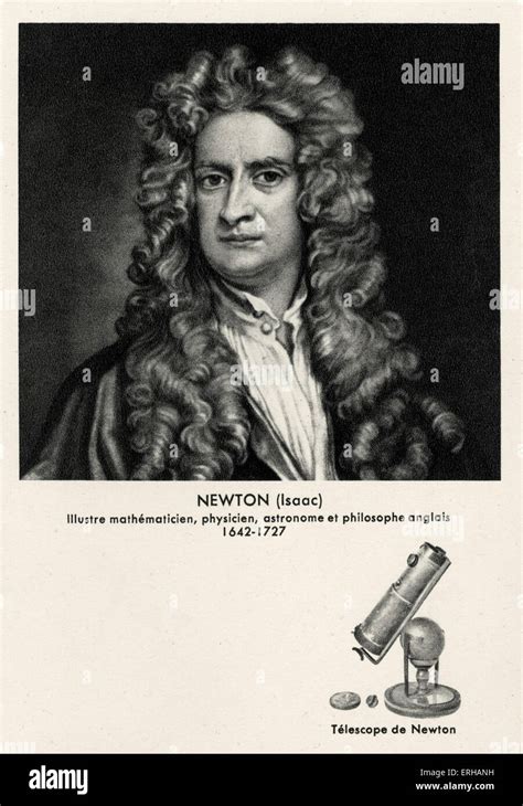 Isaac Newton Portrait English Mathematician Physicist Astronomer