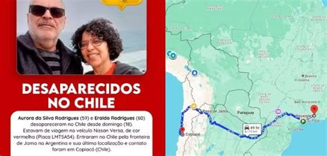 Casal do Rio que fazia viagem de carro pelo Chile está desaparecido há