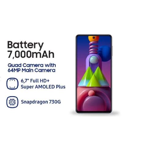 Jual SAMSUNG GALAXY M51 RAM 8/128GB GARANSI RESMI di Seller Indigo Mart ...