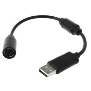 2 Color USB Breakaway Dongle Cable Cord Adapter For Xbox 360 PC Wired ...