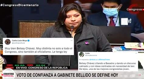 Twitter Viral Usuarios Felicitan La Exposición De La Congresista