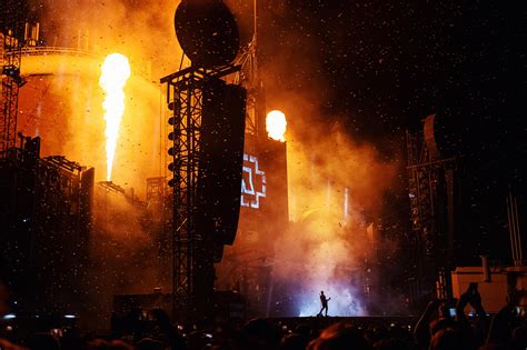 Rammstein's first concert of 2023 in Vilnius, Lithuania : r/pics