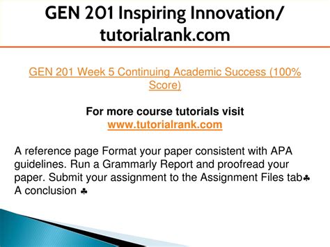 Ppt Gen Inspiring Innovation Tutorialrank Powerpoint