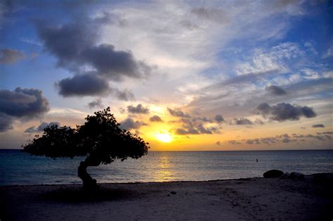 Sunset On Aruba Aruba Island Celestial Sunset Outdoor Outdoors