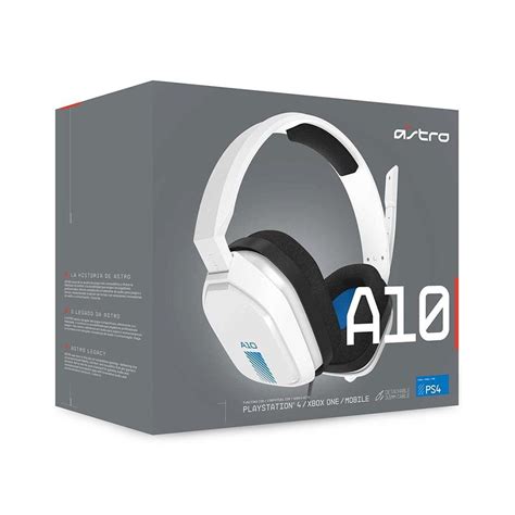 Auriculares Logitech Astro A10 Para Ps4 Blanco