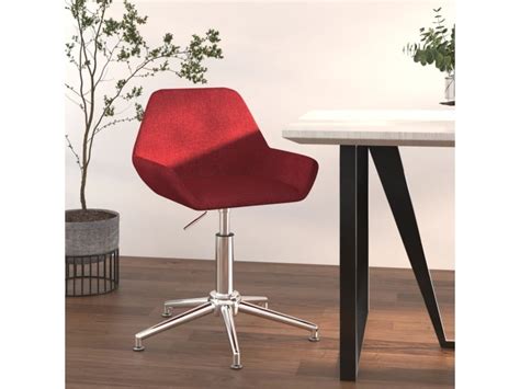 Chaise De Qualit Pivotante De Salle Manger Rouge Bordeaux Tissu