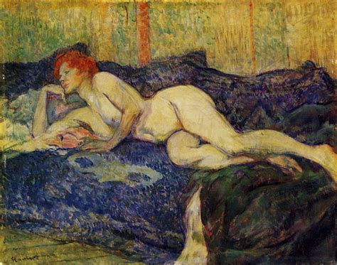 Henri De Toulouse Lautrec Reclining Nude