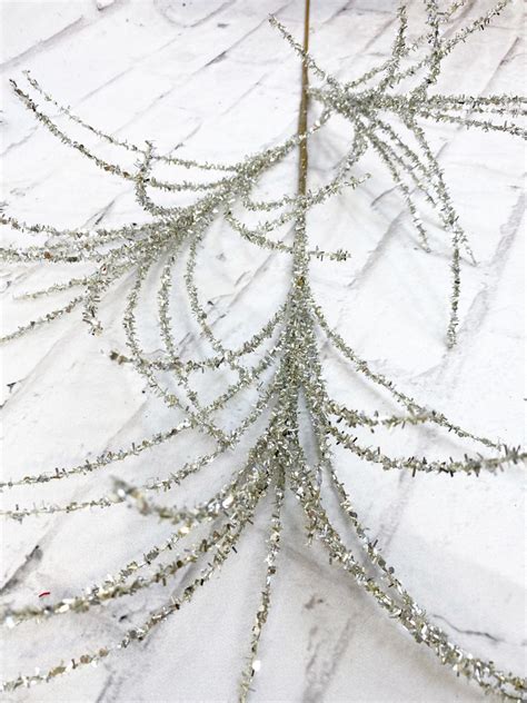 Platinum Glitter Pine Stem Kelea S Florals