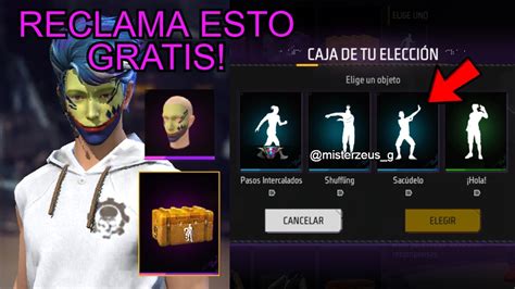 Garena Regala Emotes Gratis En Free Fire Reclama Caja De Tu