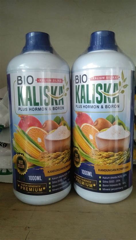 Pupuk Kalium Silika Boron Plus Hormon Pupuk Bio Kaliska Liter