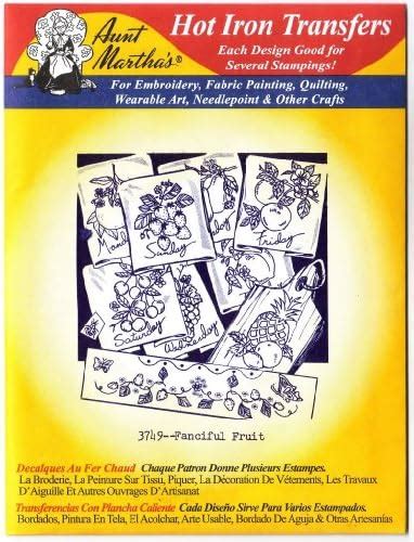 Amazon Fanciful Fruit Aunt Martha S Hot Iron Embroidery Transfer