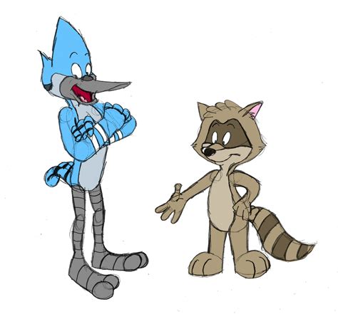 Mordecai And Rigby In Famous Studiospcs Style By Grishamanimation1 On