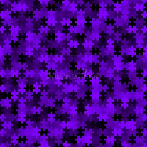 Purple Puzzle Background, Banner, Texture. Vector Jigsaw Section Template Stock Vector ...