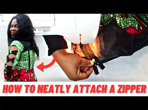 ZIPPER SEWING TIPS HOW TO ATTACH A ZIPPER IN A FAST NEAT WAY