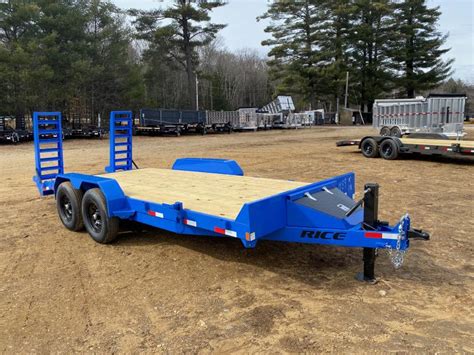 Rice Trailers X K Lowpro Equipment Trailer W Ramps Toolbox