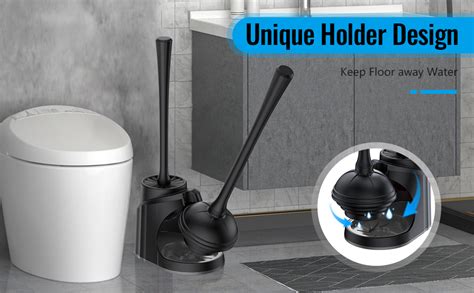 Amazon Toilet Plunger And Brush Set 2 In 1 Heavy Duty Toilet