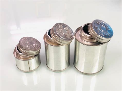 Paint Cylindrical Upvc Solvent Tin Can For Packaging Capacity Ml