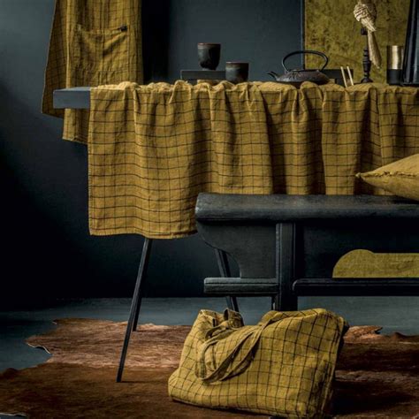 Nappes Lin Linge De Table Harmony Linge Bronze Couleur