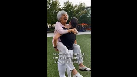 Woman Dances With 93 Year Old Grandma While Carrying Her Viral Video