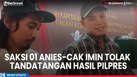 Saksi Anies Muhaimin Iskandar Tolak Tandatangan Hasil Rekapitulasi