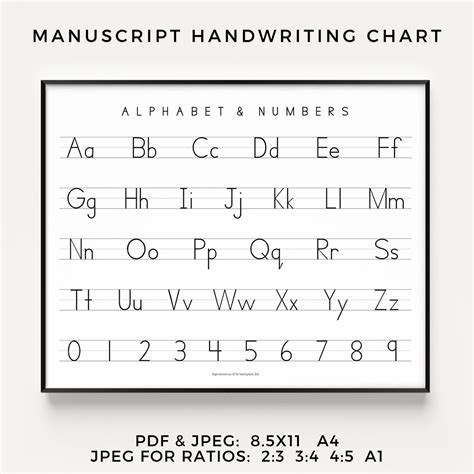 Handwriting Alphabet Print