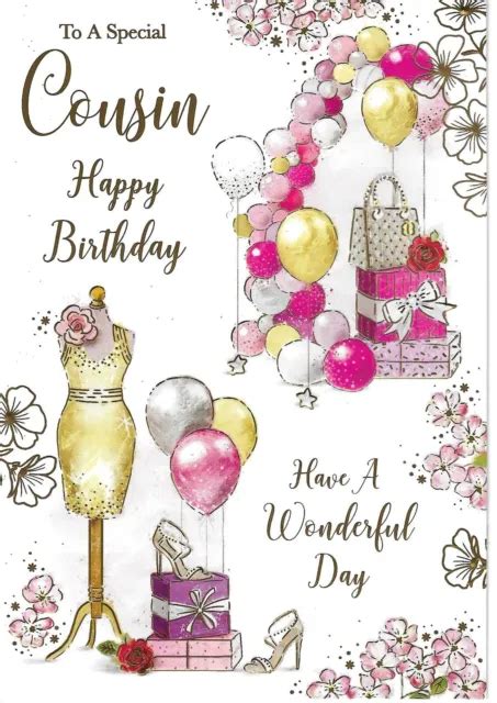 Special Cousin Female Birthday Greeting Card X Traditional