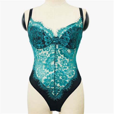Lace Sheer Bodysuit Teddy Lingerie Sexy Night Sleepwear For Women Erotic Lingerie Crotch Body