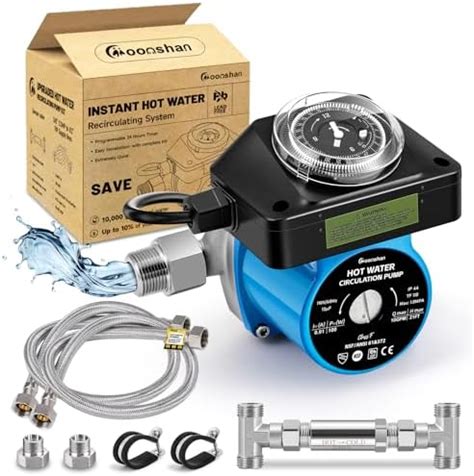 Moonshan Instant Hot Water Recirculating Pump With 304 Stainless Steel Sensor Valve For Tank