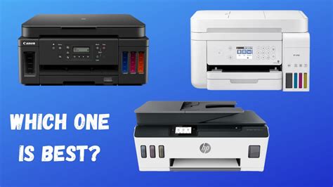 Which Tank Printer Should You Buy Hp V Epson V Canon Youtube