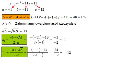 Miejsca Zerowe Funkcji Kwadratowej Matfiz Pl