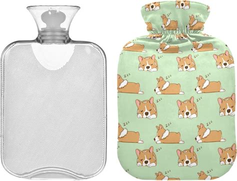 Corgi Dog Hot Water Bottle With Cover Hot Water Bag Hand