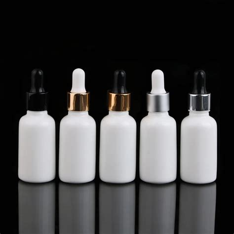 Merx Beauty Wholesales 11pcs 30ml 1 Floz Glass Dropper White Glass Dropper Bottle Cosmetic