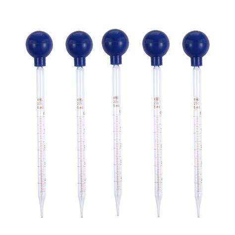 Ml Glass Graduated Pipette Dropper With Clear Rubber Cap Glass Dropper