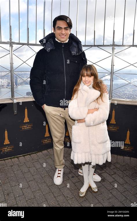 New York USA 12th Dec 2022 L R Matteo Bocelli And Virginia