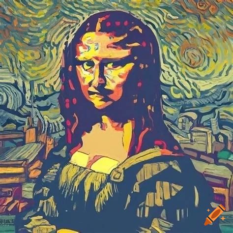 Mona Lisa In Vincent Van Gogh S Style On Craiyon