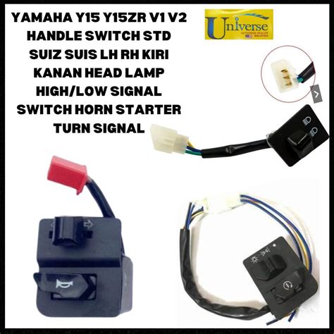 YAMAHA Y15 Y15ZR V1 V2 HANDLE SWITCH SUIZ SUIS KIRI KANAN HEAD LAMP