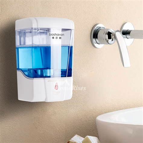 Wall Mounted Touchless Soap Dispenser Abs White 600ml Battery