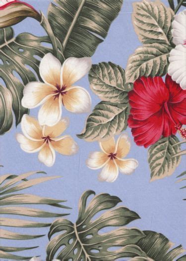 Tropical Hawaiian Vintage Style Fabric