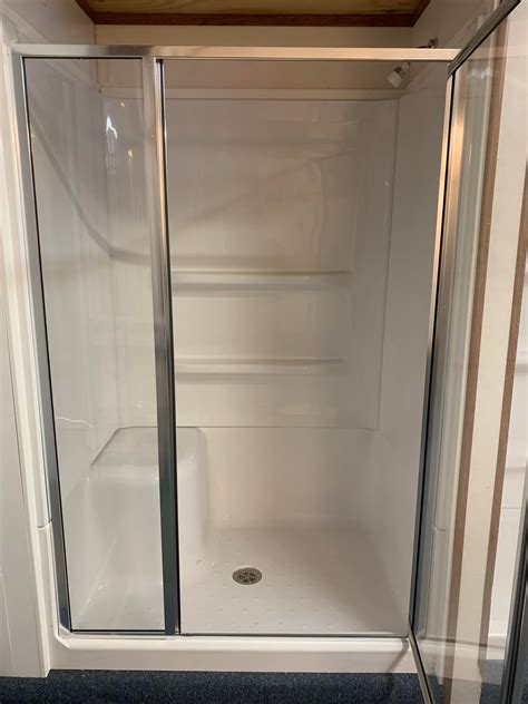 48" x 34" Fiberglass Shower Stall with Seat – M&L Mobile Home Supply
