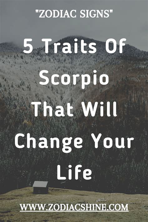 5 Traits Of Scorpio That Will Change Your Life Zodiac Shine