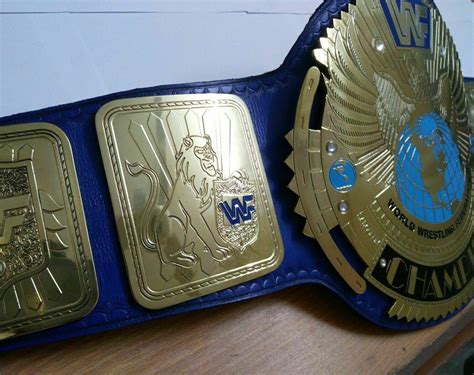 Wwf Big Eagle Attitude Era Block Logo Zinc Championship Title Belt Zees Belts