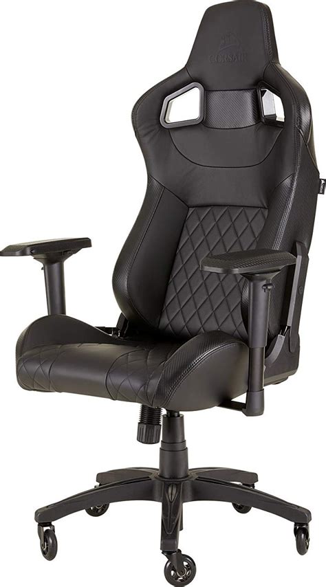 Corsair T Race Gaming Chair Racing Design Black Black Cf