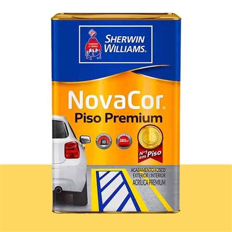 Tinta Novacor para Piso Premium Amarelo Demarcação 18 Litros Sherwin