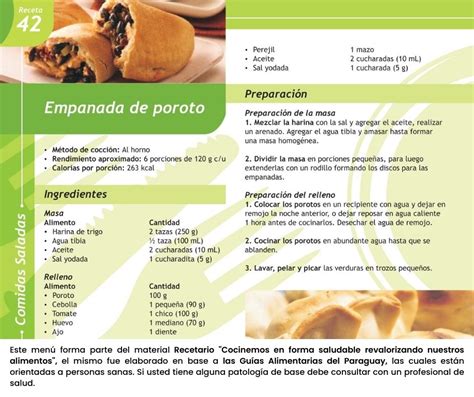 Opciones De Recetas Saludables INAN