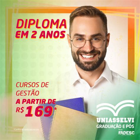 Graduação nos cursos de Gestão em 2 Anos -Fadesc - Qualidade de ensino